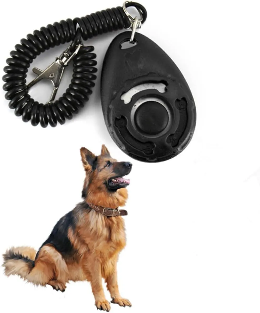 2sets Dog Clicker for Training to Use with Wrist Strap Ideal for Puppy Cat Training 4pcs*2