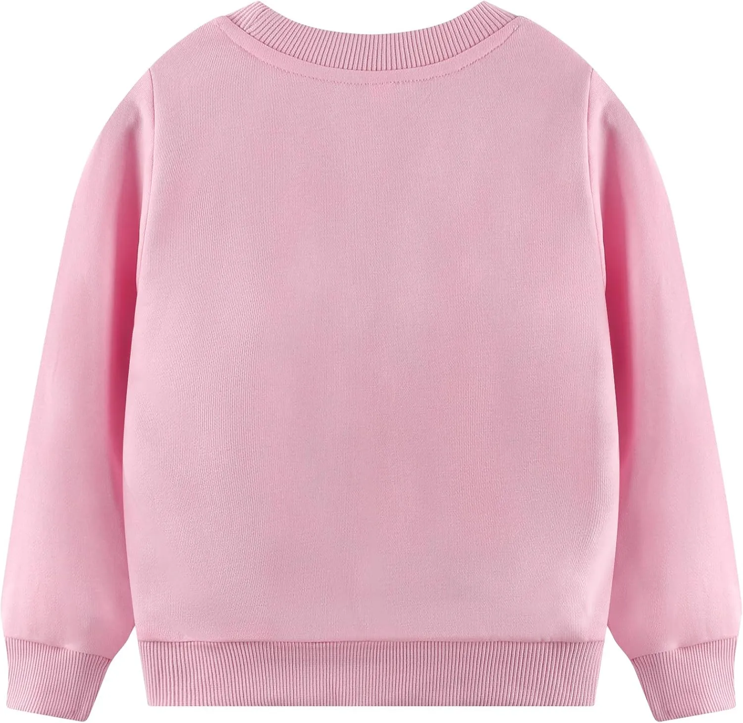 Akyzic Little Girls Sweatshirts Cotton Long Sleeve Crewneck Pullover Toddler Kids Winter Warm Shirt Sweater Tops 2t-8t