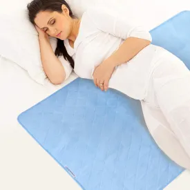 Bed Pads for Incontinence Washable Large (34"  52"), Reusable Pee Pads Waterproof Bed Underpads Chucks Pads with Non-Slip Back for Elderly, Kids, Women or Pets, Blue