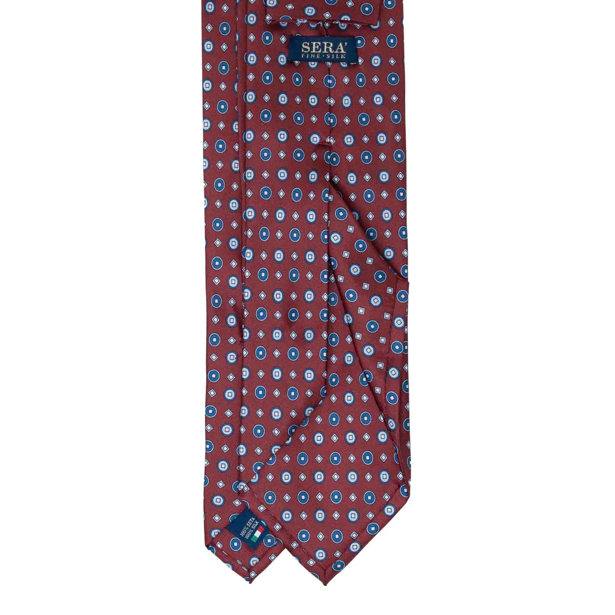 Burgundy Silk Tie & Navy Blue Suspenders Set