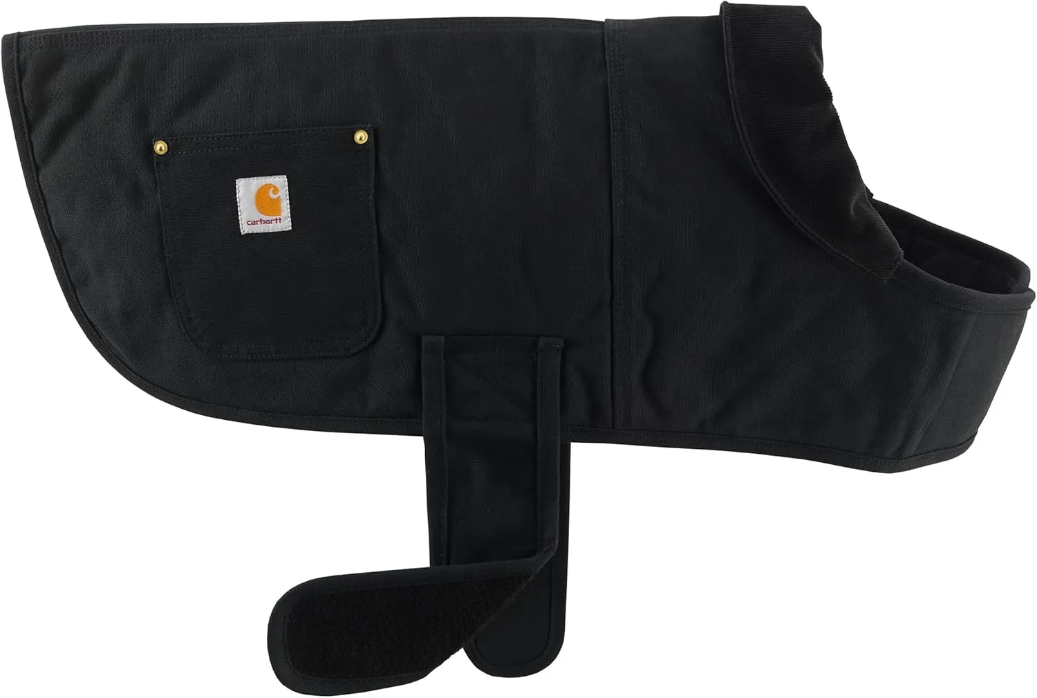 Carhartt Firm Duck Insulated Dog Chore Coat, Durable Weather Resistant Jacket for Cold and Windy Conditions, PFAS Free (Black), Medium