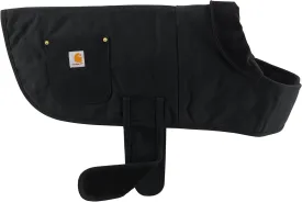 Carhartt Firm Duck Insulated Dog Chore Coat, Durable Weather Resistant Jacket for Cold and Windy Conditions, PFAS Free (Black), Medium