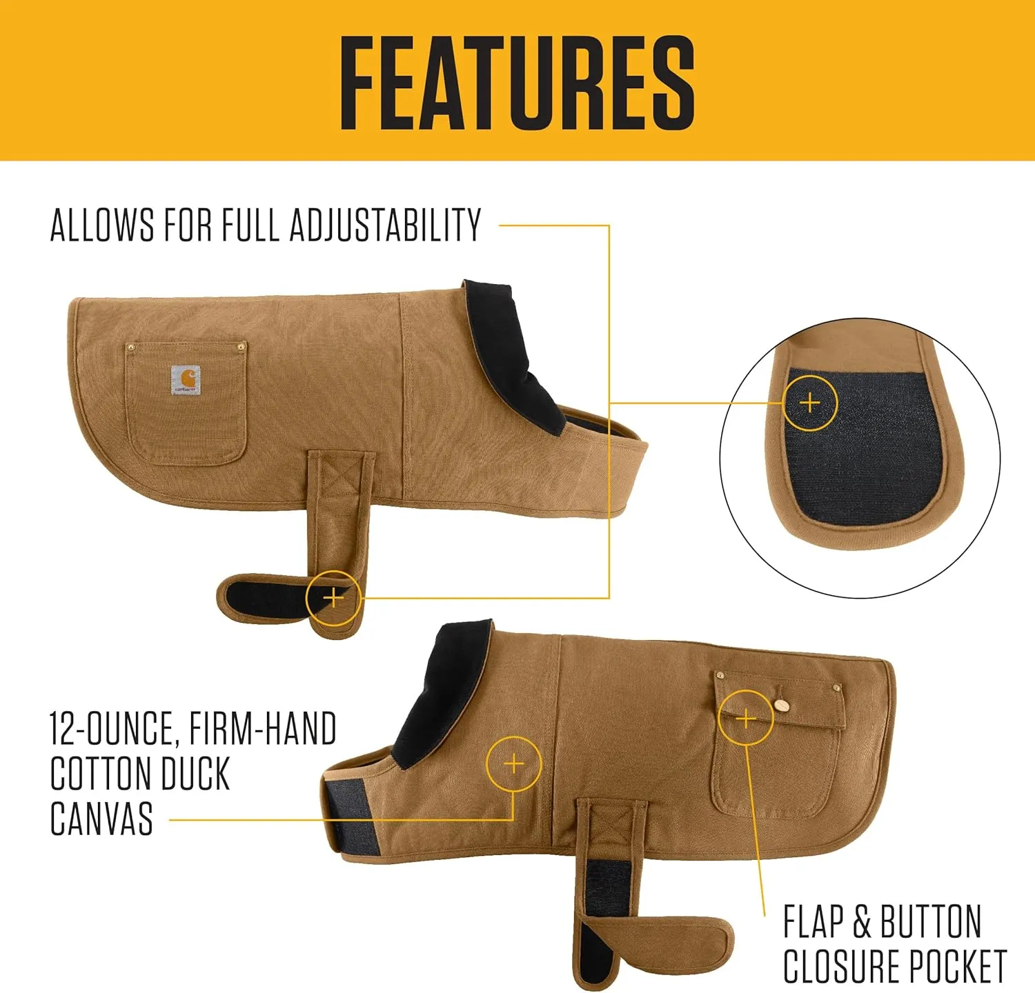 Carhartt Firm Duck Insulated Dog Chore Coat, Durable Weather Resistant Jacket for Cold and Windy Conditions, PFAS Free (Deep Wine), Medium