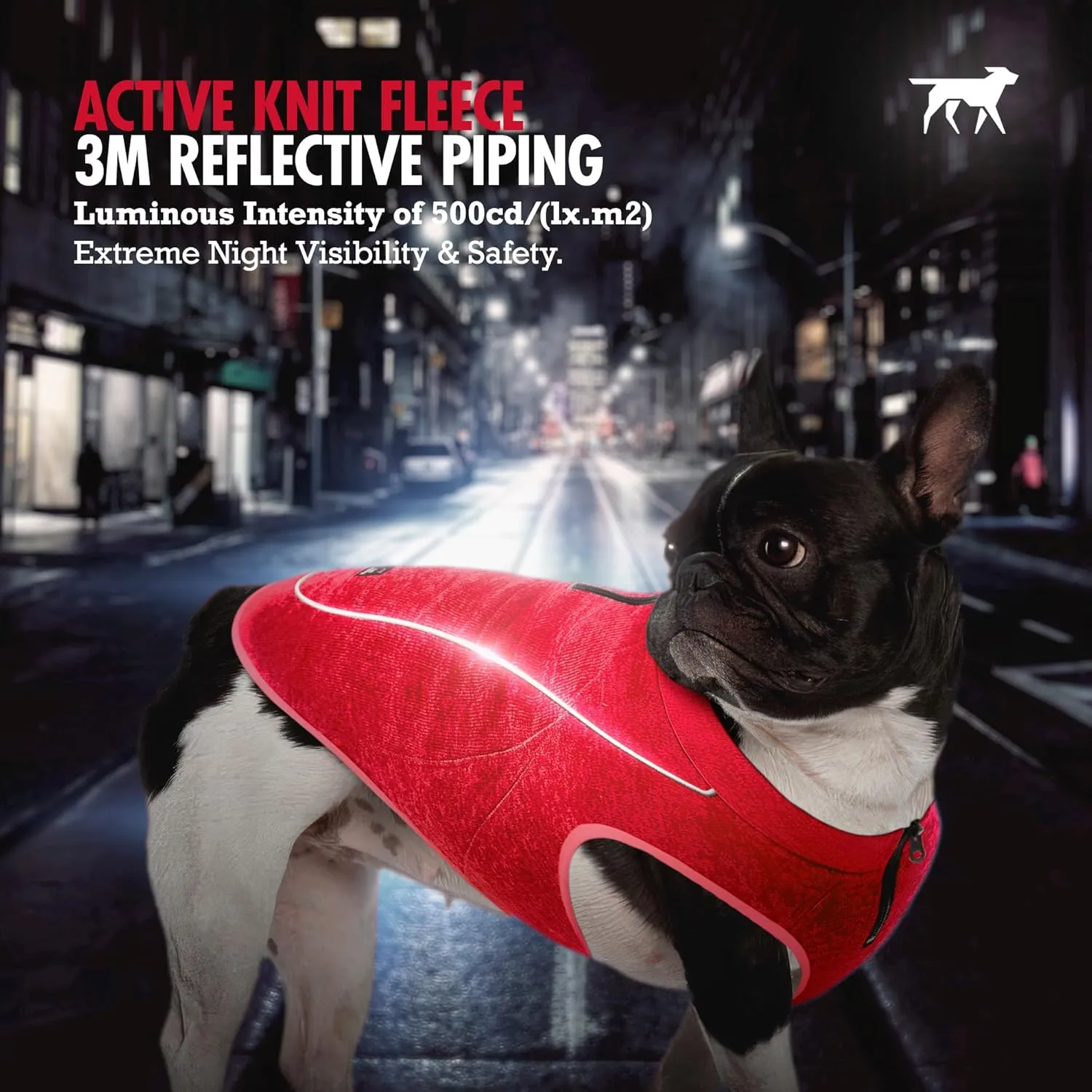 Insulated Fleece Sweater for Dogs | Lightweight Warm Dog Vest | Zipper Port for Harness | Cold Weather Winter Jacket | Rain Snow Repellant Coat | Adjustable for Small Medium Large Girl Dogs (Red/M)