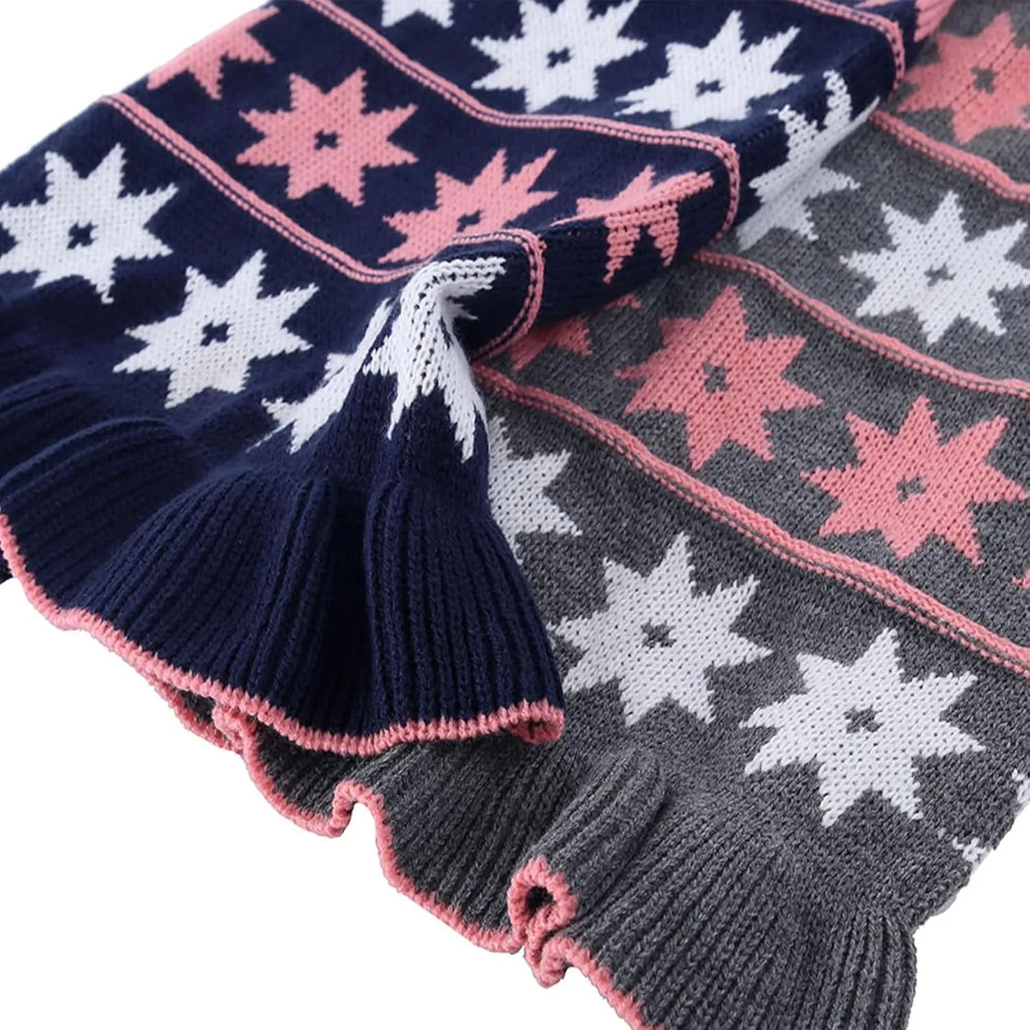 Jecikelon Pet Dog Sweaters for Small Dogs Dress with Snow Knitwear Turtleneck Pullover Dog Clothes Warm Winter Puppy Sweater Long Dresses (Grey, Small)