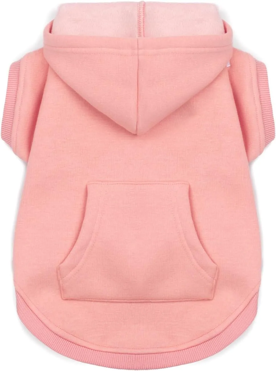 Koneseve Dog Hoodie - Fleece Warm Sweater with Pocket, Soft Clothes for Daily Wear, Basic Hooded Sweatshirts, Winter Coat Clothing, Comfort Tee Shirt Fit for All Breeds Pet - Pink - M