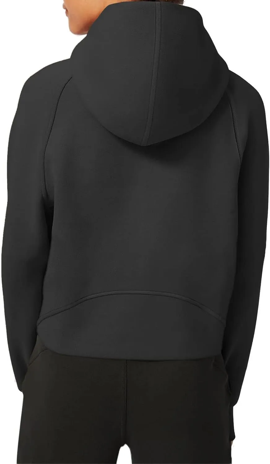 LASLULU Womens Fleece Hoodies Pullover 1/2 Zip Up Sweatshirts Long Sleeve Sweater Workout Jacket Fall Outfits 2024 Thumb Hole