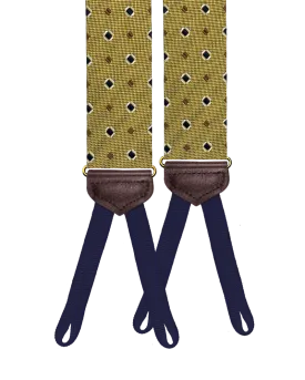 Limited Edition<br>Cambreleng Gold Silk Suspenders