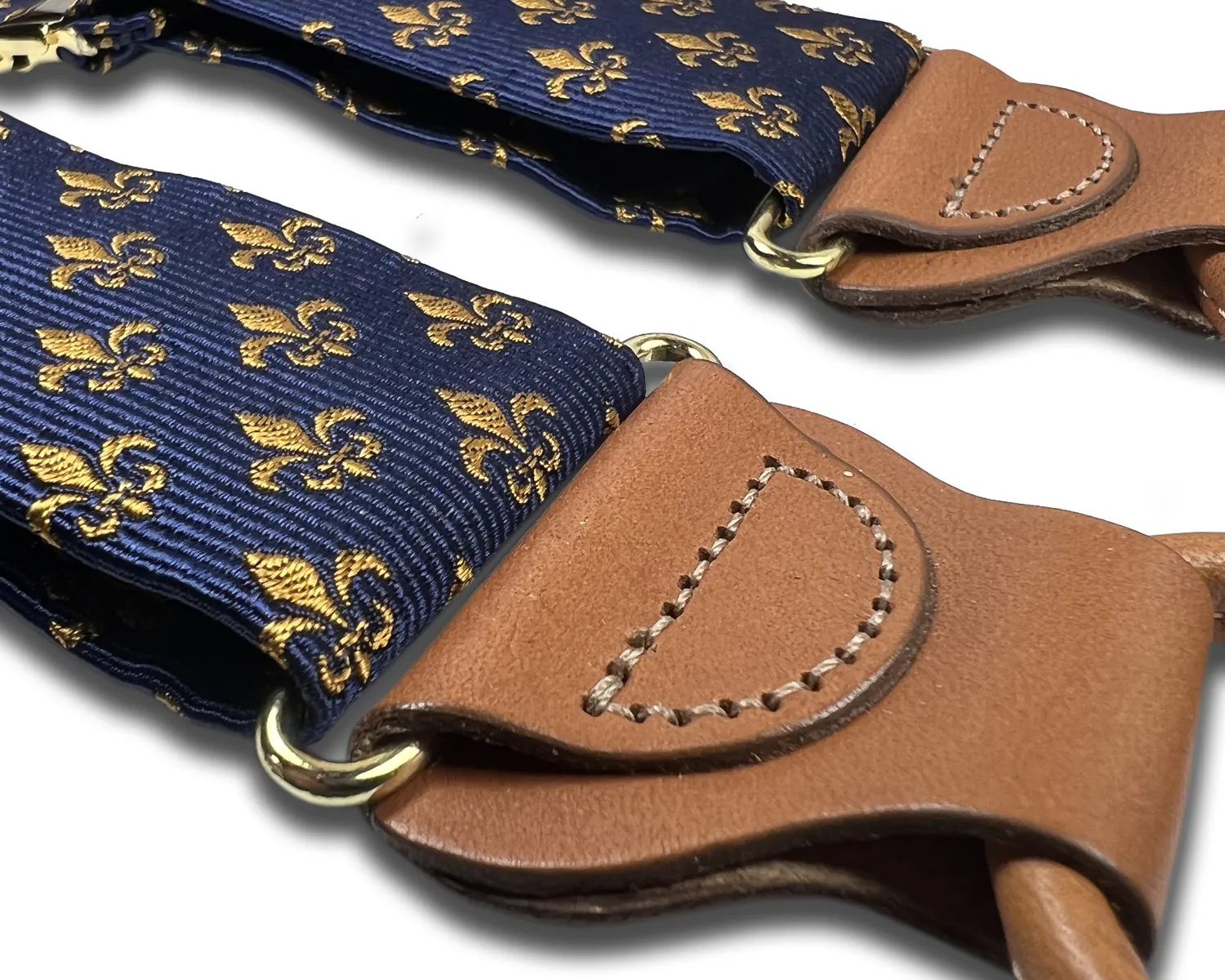 Limited Edition<br>Parisfal Silk Suspenders - Navy