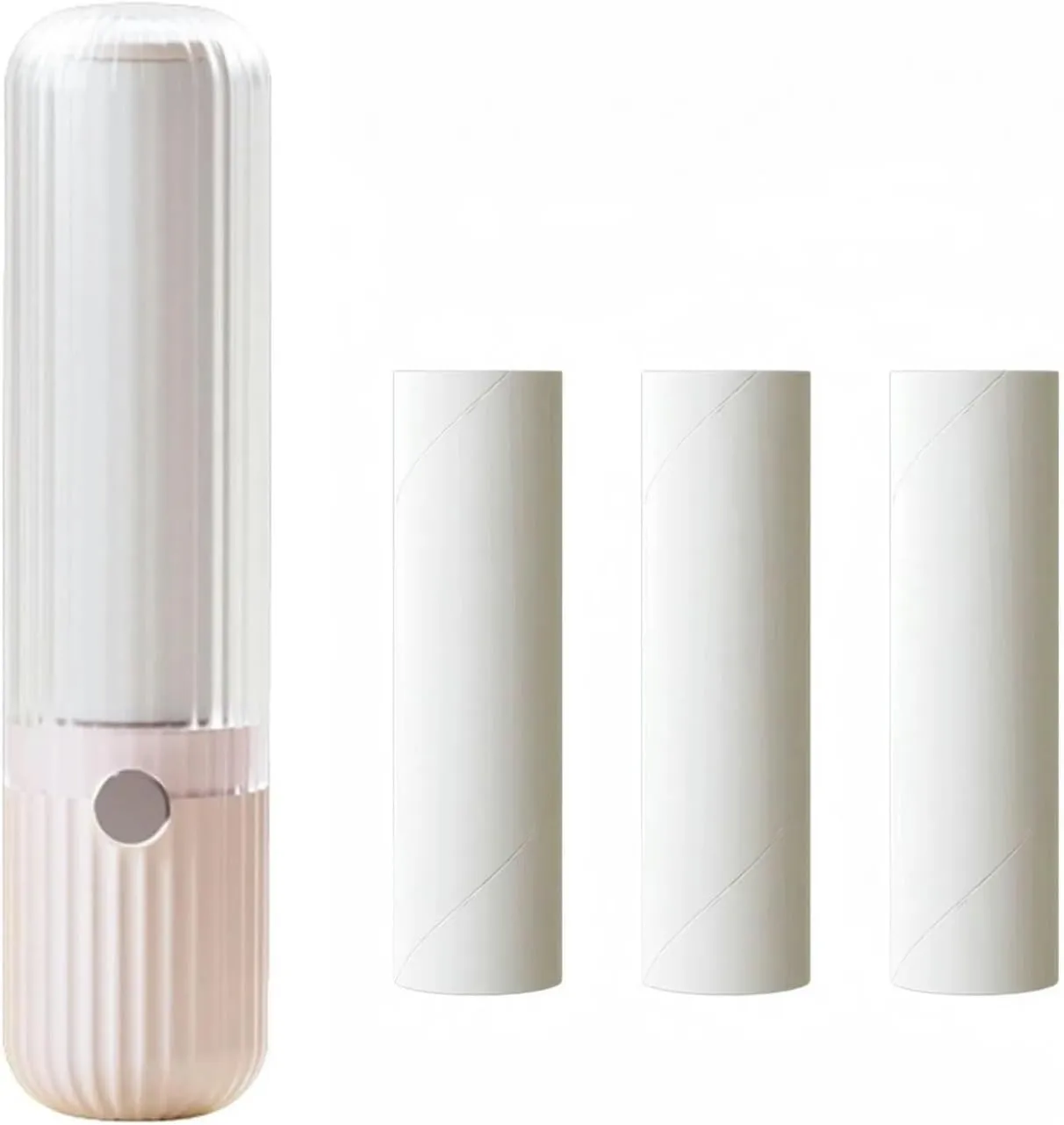 Mini Lint Roller for Clothes Reuseable Pocket Lint Remover for Travel, Portable Sticky Roller for Pet Hair, Small Lint Roller with 4 Rolls Refillable