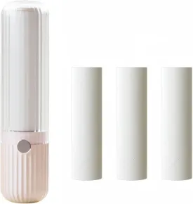 Mini Lint Roller for Clothes Reuseable Pocket Lint Remover for Travel, Portable Sticky Roller for Pet Hair, Small Lint Roller with 4 Rolls Refillable