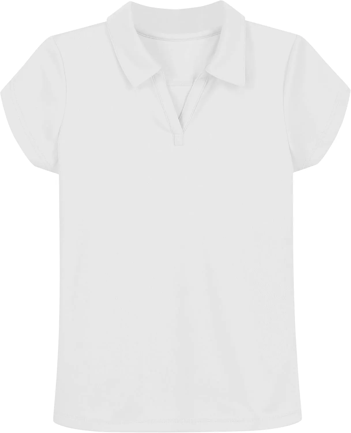Nautica Girls' School Uniform Short Sleeve Performance Polo