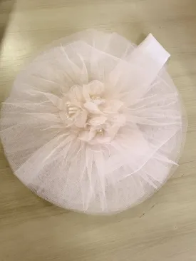 Ooh La La Couture Baby Tulle Flower Elastic Headband - BLUSH