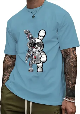 SOLY HUX Men's Graphic Tees Short Sleeve Crew Neck Vintage T-Shirt Casual Summer Shirt Tops