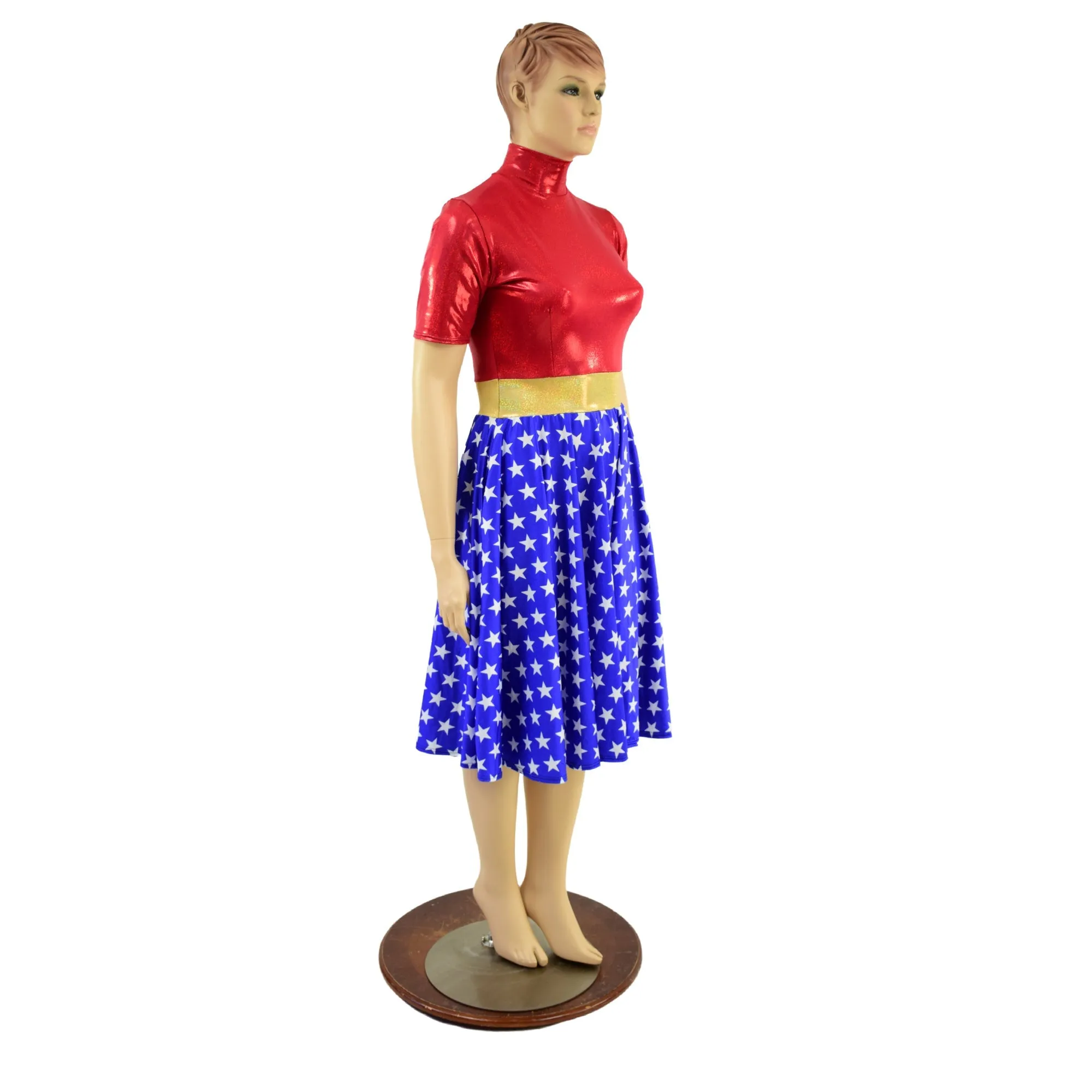 Tea Length Super Hero Skater Dress