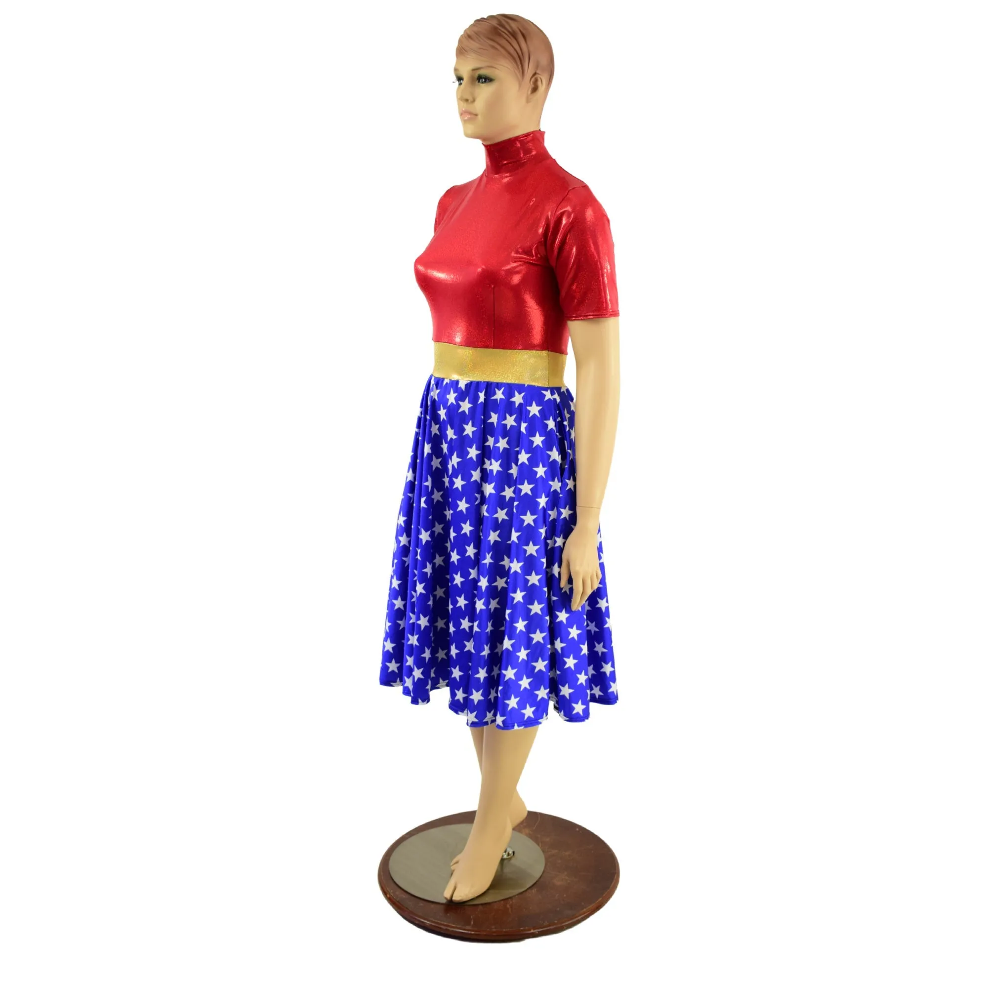 Tea Length Super Hero Skater Dress