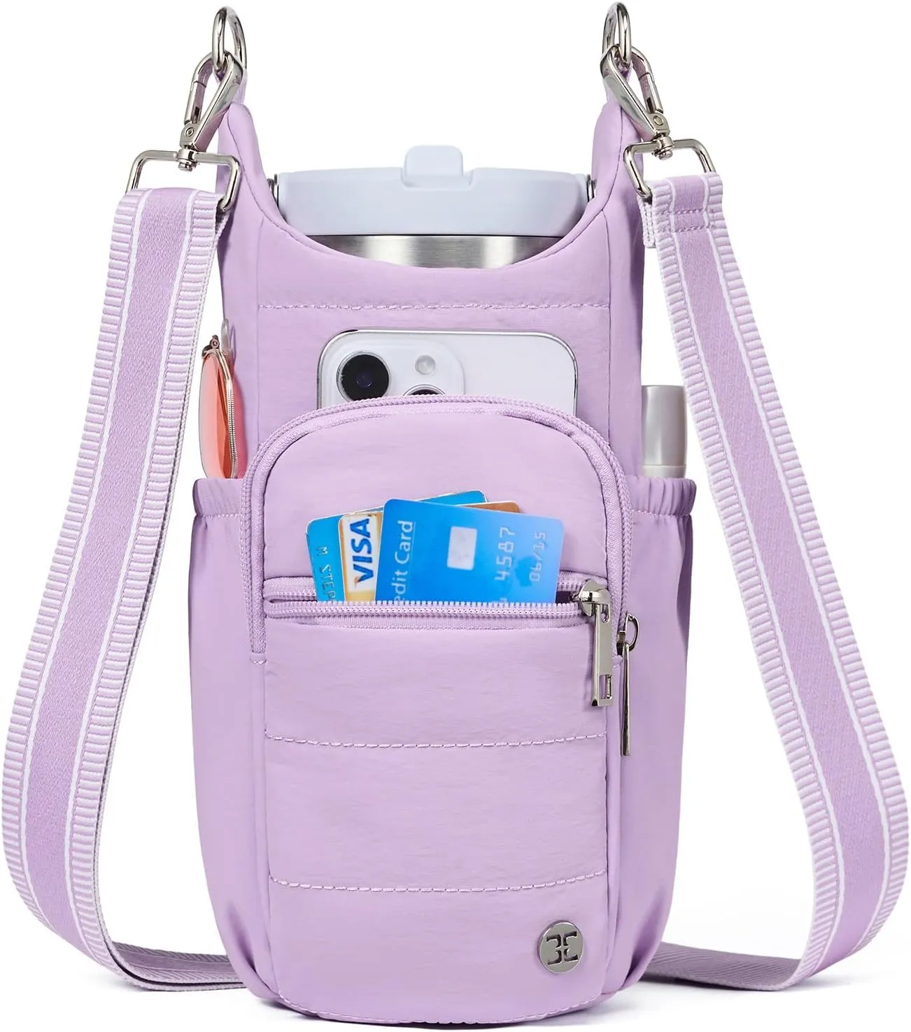 Telena Water Bottle Holder with Strap Crossbody Bags for Women for Walking, Hiking, Cycling