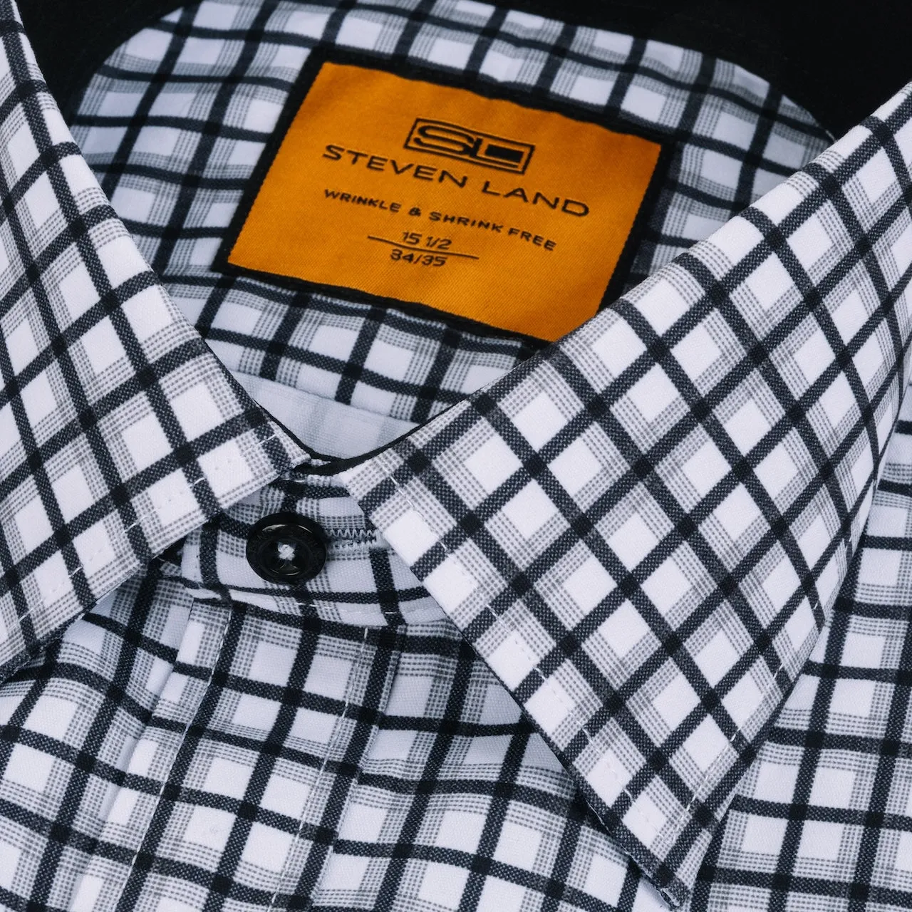 The Wide Plaid Dress Shirt | Classic Collar with Interior Contrast | Angled French Cuff