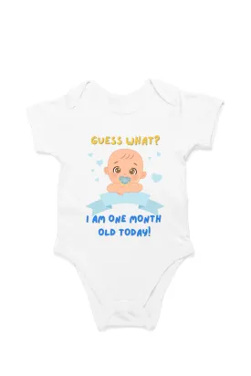 Tiny Bundle of Joy: Celebrating 1 Month of Sweetness of Your Cute Baby Boy!
