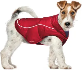 Tuff Pupper Insulated Winter Dog Coat | Waterproof Against Snow & Rain | Premium Padded Cold Weather Jacket | Reflective for Safety | Zipper Opening for Harness | Adjustable Sizing (Red/XS)