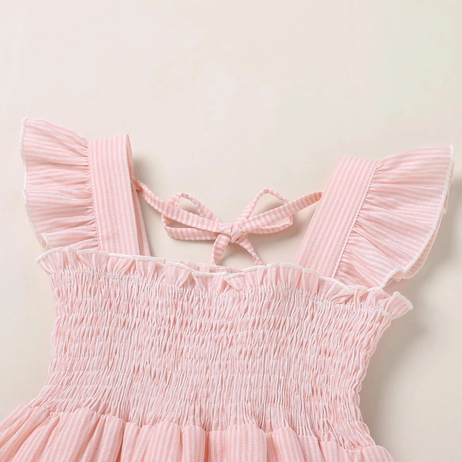 YOUNGER TREE Toddler Girl Dress Baby Girls Summer Clothes Ruffle Sleeve Floral Smock Beach Boho Dresses Sundress
